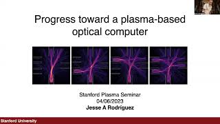 Progress Toward a Plasma-Based Optical Computer