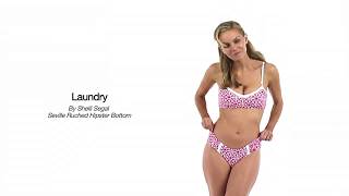 Laundry By Shelli Segal Seville Ruched Hipster Bikini Bottom Swimoutlet