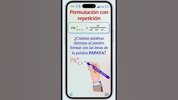Permutación con repetición #elprofejohan #rm #truco