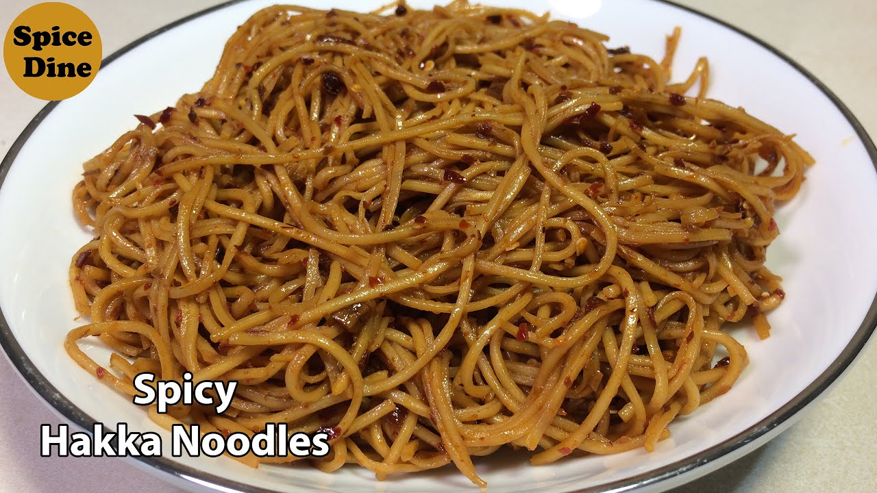 Spicy Hakka Noodles Recipe without Vegetables How to Make Hakka
