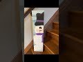 DIY Craft: snowman with purple scarf porch leaner
