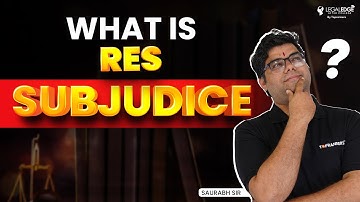 What is Res Sub Judice in CPC? | Res Sub Judice Civil Procedure Code