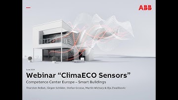 Webinar about ClimaECO Sensors