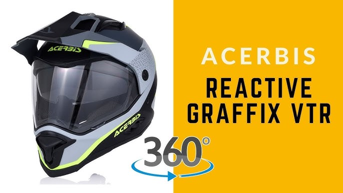 CASCO ACERBIS REACTIVE GRAFFIX Gris/Azul- MX119 Factory