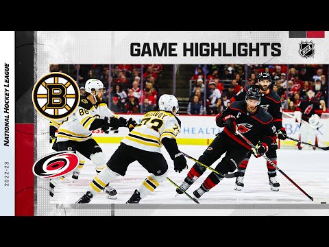 Bruins @ hurricanes 1/29 | nhl highlights 2023