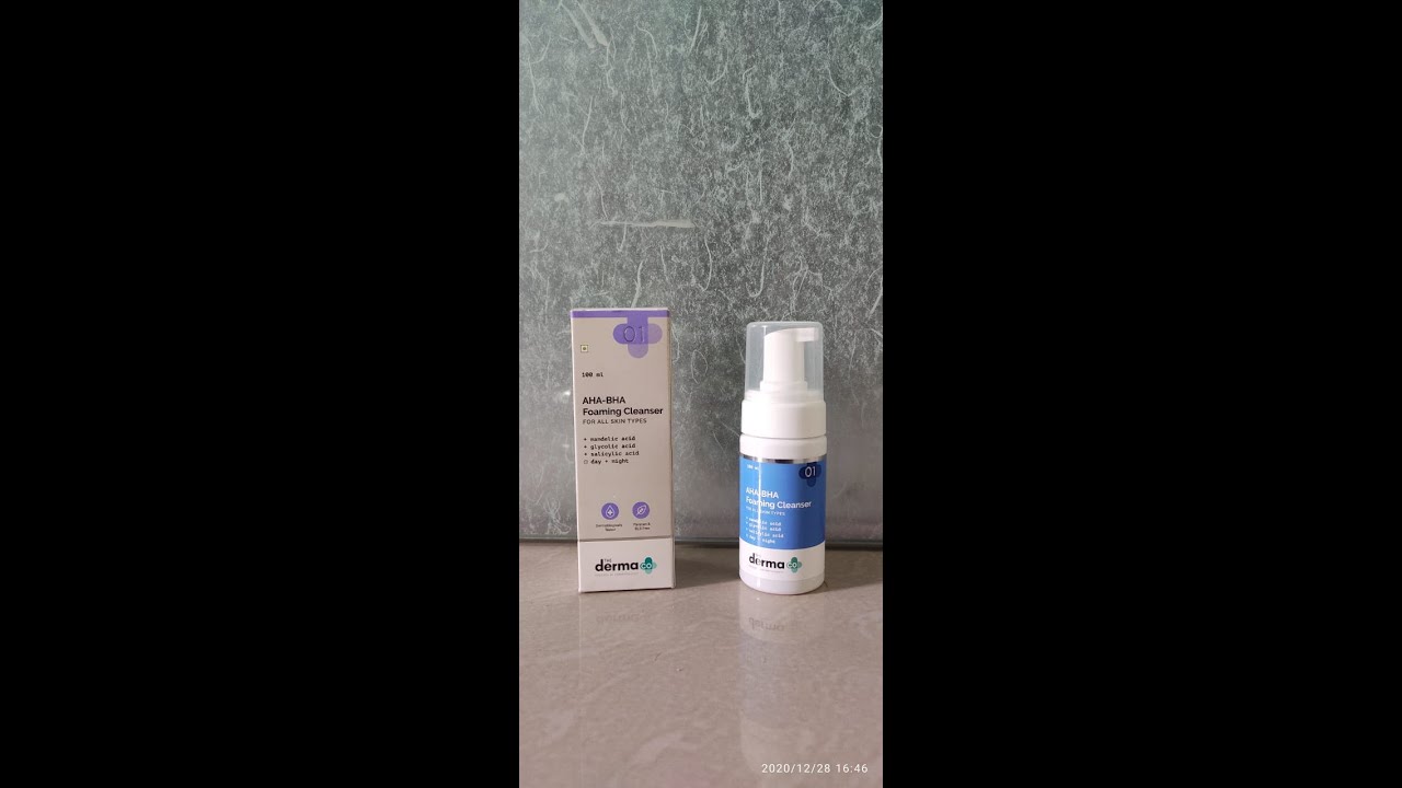 the derma aha bha foaming cleanser
