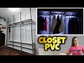 Closet de PVC. Fácil e barato usando madeira reciclada.