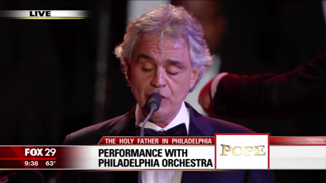 Andrea Bocelli Philadelphia Orchestra sings The Lords Prayer - YouTube