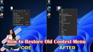 bring back classic windows 10 right click menu to windows 11 | restore context menus in windows 11