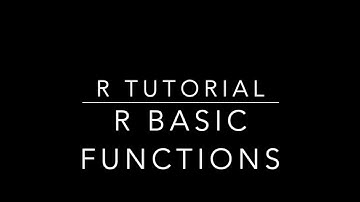 R Tutorials: Basic Functions- How to import data in R environment?