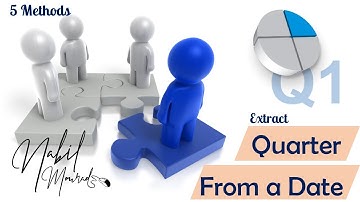 Calculate The Quarter of the year from Any Date - 5 Different Methods (Don