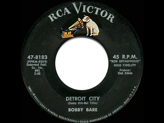 ●DETROIT CITY BALLAS  RECORDS 1963 HITS ARCHIVE: Detroit City - Bobby Bare - YouTube