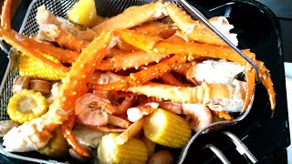 Delicious Seafood Boil Recipe! Cooked in an Electric Turkey Fryer!