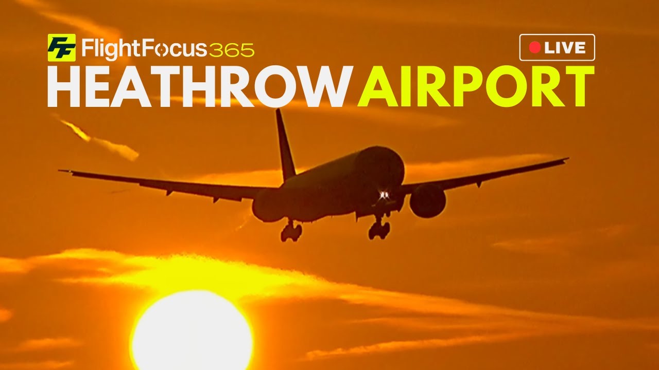 Heathrow Airport Live - STRONG WINDS Friday 24th October 2025