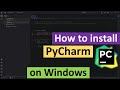 How to install pycharm community edition on windows