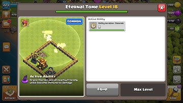 Warden Eternal Tome (Nerf) "Rework" in Clash of Clans