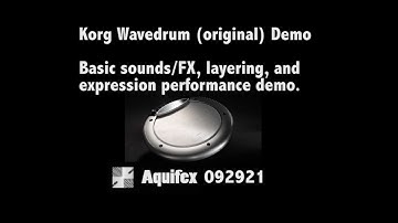 Korg Wavedrum demo -  sounds/FX presets showing layering and expression