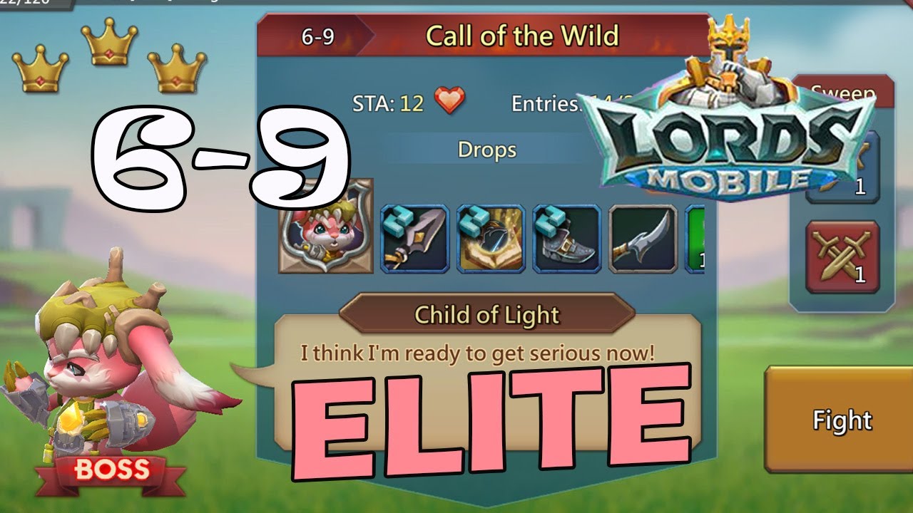 Lords Mobile Elite stage 6 9 - YouTube