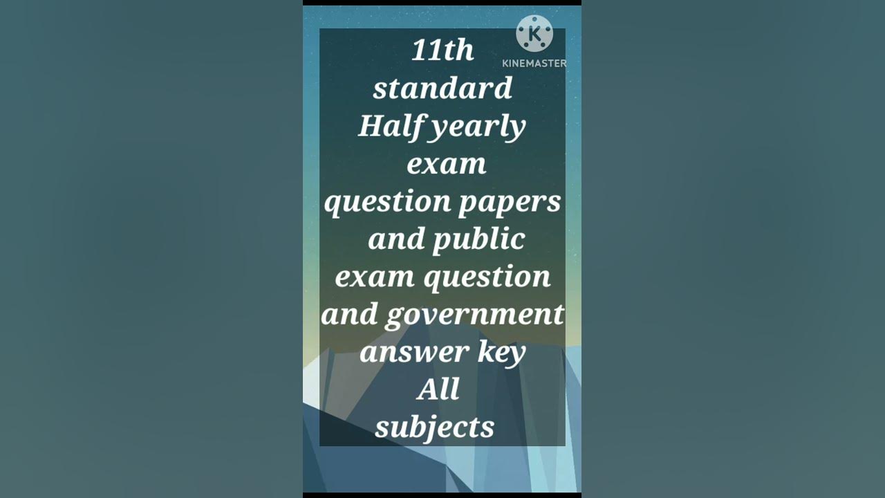 11th Standard Half Yearly Exam Public Exam Question Paper And 11th-standard-half-yearly-exam-public-exam-question-paper-and