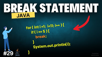 Java Break Statement Explained with Examples | Chapter-29 | Java Tutorial For Beginners
