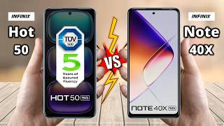 Infinix Hot 50 5G Vs Infinix Note 40X 5G - Full Comparison 🔥 Techvs
