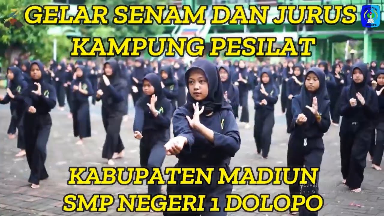 GELAR SENAM DAN JURUS KAMPUNG PESILAT KABUPATEN MADIUN SMPN 1 DOLOPO #kampungpesilat