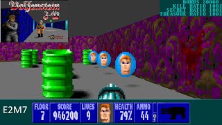 Wolfenstein 3D: E2M7 100% I am Death Incarnate with commentary