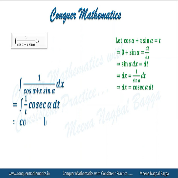 Integral Of 1 cos A X Sin A W r t X Integration Class12 integral-of-1-cos-a-x-sin-a-w-r-t-x-integration-class12