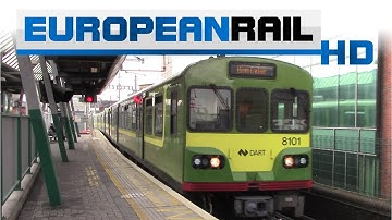 Iarnród Éireann Irish Rail DART 8100 EMU 8101 + 81xx + 8105 arrives at Dublin Connolly
