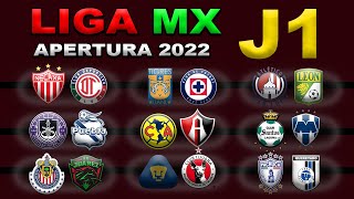 FECHAS, HORARIOS Y CANALES PARA LA JORNADA 1 DE LA LIGA MX APERTURA 2022