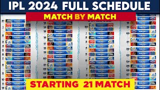 IPL 2024 - IPL 2024 Schedule Starting 21 Matches | IPL Full Time Table 2024 | IPL 2024 Venues screenshot 1