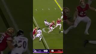 Kyle Hamilton Gets Chopped Blocked, Flattened by an Olineman, THEN Makes An Interception