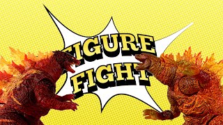 Figure Fight Burning Godzilla 2019 NECA vs S H  MonsterArts