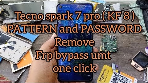 tecno spark 7 pro KF8 android 11 pattern / password / frp remove UMT dongle one click vinod mobile