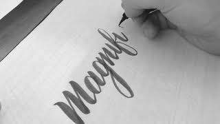 Brush Script Calligraphy