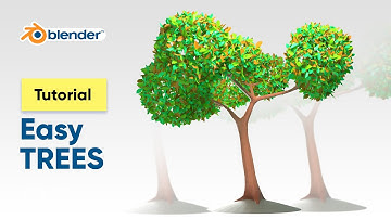 Blender tutorial | How to create low poly trees easily.