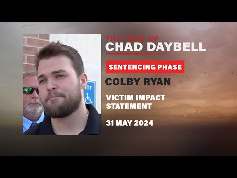 Colby Ryan Reads Victim Impact Statement During Chad Daybell Sentencing Phase