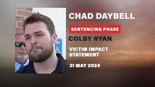 Colby Ryan reads victim impact statement during Chad Daybell sentencing phase