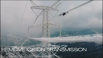 How to Remove Ice on Transmission Lines Using Drones  | Effect of ice on transmission lines