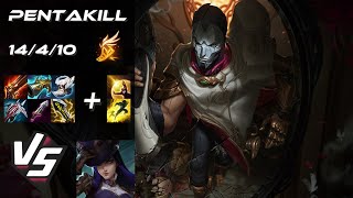 BOTTOM Jhin vs Caitlyn [PENTAKILL] - EU Grandmaster Patch 14.10