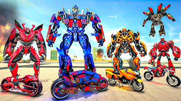 Grand Robot Bike Transform City Attack - Android Gameplay FHD