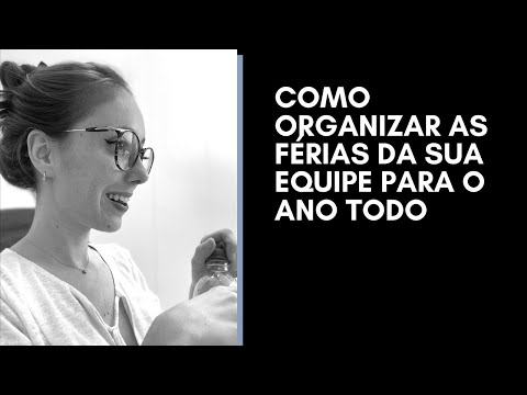 Vídeo: Como Organizar As Férias De Um Diretor