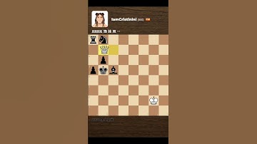 Beating IamCristinini bot with just One Queen #chess #checkmate #shorts