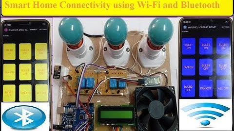 Smart Home Connectivity using WiFi and Bluetooth