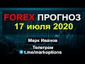 Форекс прогноз на 17 июля 2020