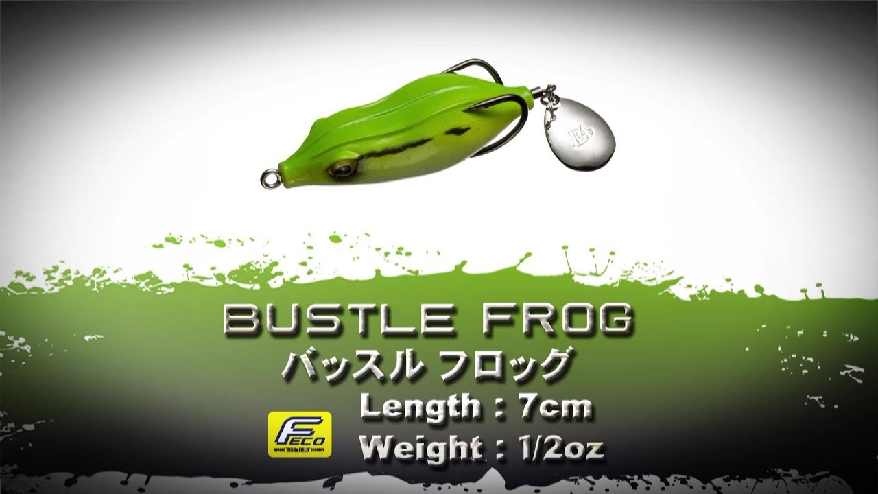 Fish Arrow BUSTLE FROG #03 Green Pumpkin Yadoku Frog NEW - KKJAPANLURE