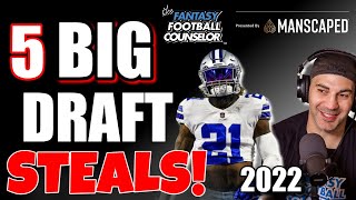 5 Big Fantasy Football Draft Steals 2022