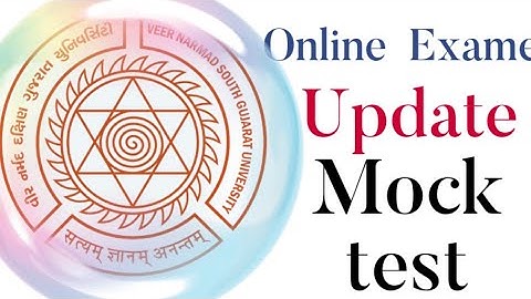 #vnsgu_#mocktest_|| update in mock test (online exma) ||