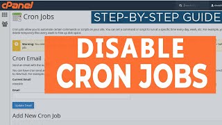 how to delete cronjobs in cpanel?
