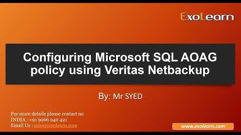 How to Backup MySQL database using Veritas NetBackup 8.3| Exolearn
